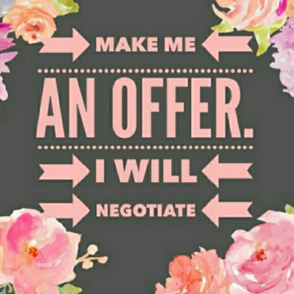 MY CLOSET IS 100% NEGOTIABLE!!